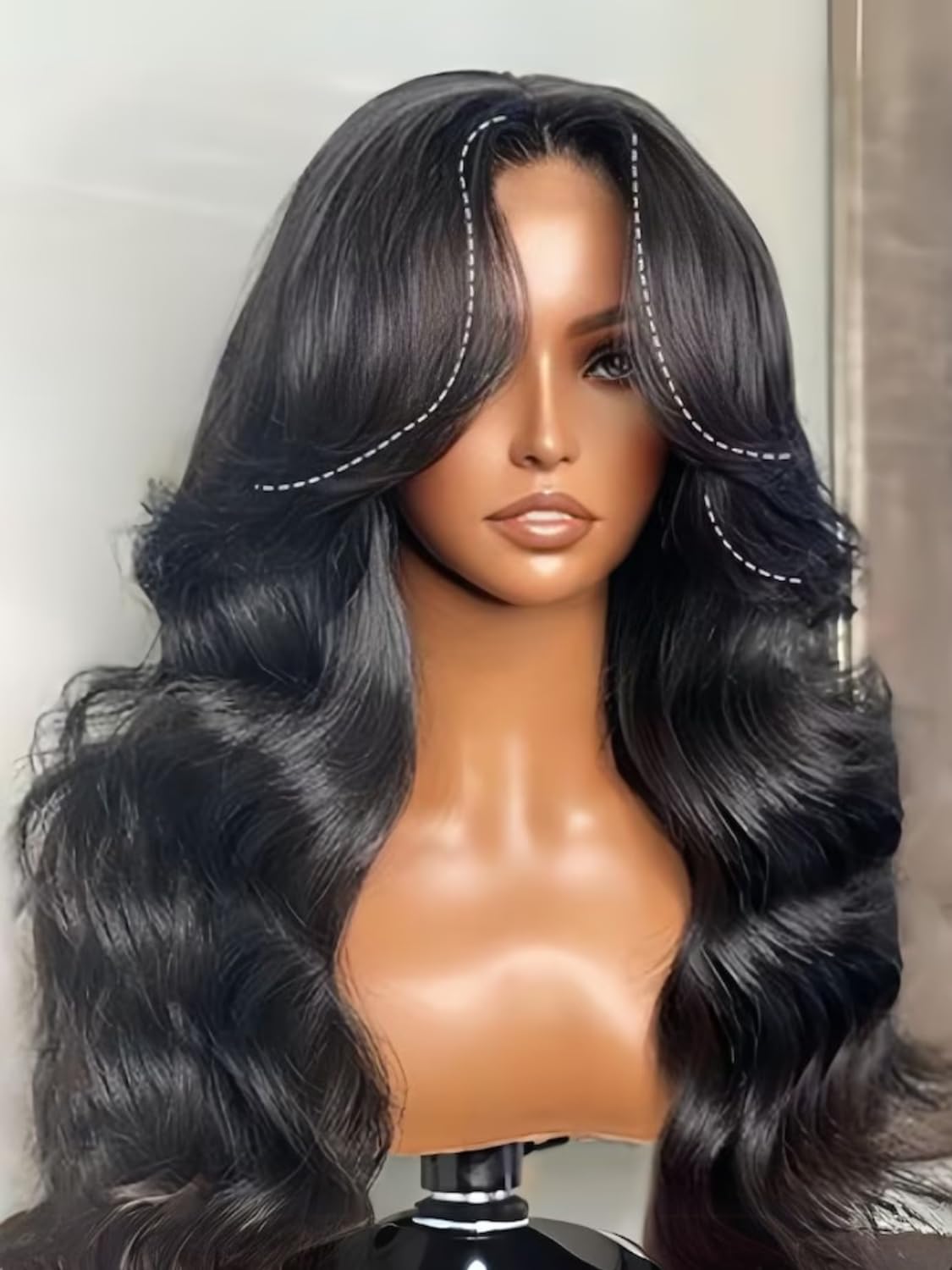 13x4 Real Scalp Wig with Drawstring