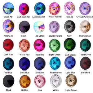 Correctif en verre cristal acrylique naturel gros strass satellite en vrac personnalisés - Product Image 2