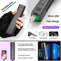 Linterna LED de madera 365NM UV, luz de detección de dinero para mascotas, recargable, multifunción, USB, nueva