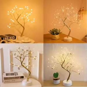 108 LED cobre fio lâmpada decorativa pérola noite luz árvore lâmpada para o Dia das Bruxas e Valentine Table Top Tree <span class=keywords><strong>Light</strong></span>