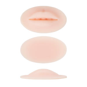 Labios 3D Práctica de silicona Piel Maquillaje permanente Labio Modelo Boca abierta Realista 9x5cm 10mm - Product Image 6