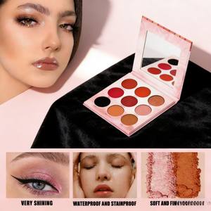 Palette carrée transparente noire 12 couleurs, poudre pressée illuminateur, logo personnalisé, <span class=keywords><strong>bronzer</strong></span>, illuminateur, maquillage privé - Product Image 5