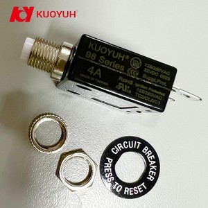 Kuoyuh เคลเกอร์ตัด1kA 98-10A 10A แมนนวลรีเซ็ตวงจรเบรกเกอร์ - Product Image 4