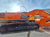 Excavatrice sur chenilles hydraulique Hitachi Zx350 d'occasion, 35 tonnes, moteur Yanmar avec pompe et moteur Hitachi pour la construction
