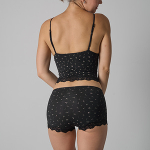 Conjunto de Lencería de Encaje Suave SK1268+1226-4 para Mujer - Camiseta Triangular <span class=keywords><strong>Sexy</strong></span> y Cómodos Calzones Tipo Boxer, <span class=keywords><strong>Ropa</strong></span> <span class=keywords><strong>Interior</strong></span> Transpirable para Uso Diario - Product Image 6