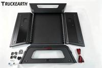 Auvent de camion en aluminium pour Ford Toyota GMC RAM BYD Chevrolet TruckEarth-Black 4x4 Pickup Camper Shell Capacité 601L-800L