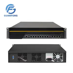 B150 2U 소프트 라우팅 산업 제어 기계 8 전기 i211 네트워크 카드 4 광 포트가있는 네트워크 서버