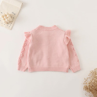 Vêtements de printemps tricotés pour bébé, cardigan pour nourrisson, nouveau-né, 100% coton, manches longues, veste tendance, pull pour bébé fille