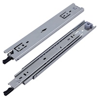 HVPAL Glissières de boîte à outils robustes de 22 pouces Capacité de 58kg 3 sections Glissières de verrouillage pour coffre à outils automobile