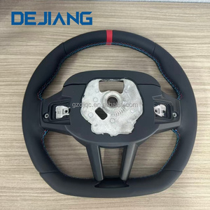 <span class=keywords><strong>Volant</strong></span> <span class=keywords><strong>de</strong></span> <span class=keywords><strong>voiture</strong></span> en cuir CS avec fibre <span class=keywords><strong>de</strong></span> carbone pour BMW G30 G31 G32 X3 G01 G02 G87 M3 G80 M4 G82 G42 G20 LCI avec bandes rouges - Product Image 6