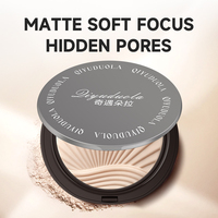 Poudre fixante translucide compacte effet mat léger et aérien, estompe les pores, avec houppette velours, longue tenue – Meilleure vente