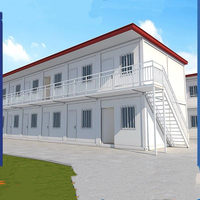 Maison conteneur préfabriquée moderne de luxe à deux étages, 20 pieds, pour extérieur, facile à assembler, pack plat personnalisé, Casas Prefabricadas