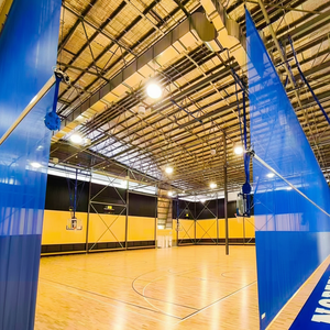 Mampara Divisoria Motorizada para Pabellón Deportivo, Cortinas Divisorias Deportivas de Baloncesto, Cortinas Enrollables Motorizadas - Product Image 1