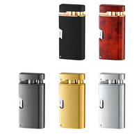 Briquet multifonctionnel en métal avec logo personnalisé, torche à flamme unique, briquet à cigare, coupe-ongles, ouvre-bouteille.