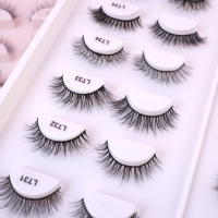Cils en vison courts quotidiens 12MM, cils en vison faits à la main, fournisseur de cils personnalisés, boîte à cils naturels, faux cils en gros