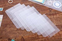 Reiß verschluss tasche A4 A5 A6 A7 B5 PVC Klar Transparent Matti erter Kunststoff Wieder verwendbarer selbst dichten der Druck verschluss beutel Reiß verschluss tasche Für Ring binder
