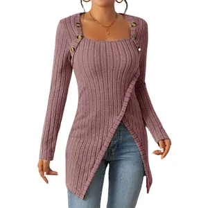 Wanshui Herbst Winter Mode Twist gestrickt Sexy Slimming Sweater Strick pullover Brand Design Pullover Pullover für Frauen