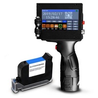 Impresora de inyección de tinta industrial de mano con pantalla táctil, Cartucho de importación manual, código de barras y etiquetas, máquina de logotipo de cartón