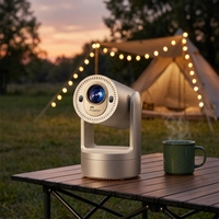 Projecteur intelligent portable JUNO J3 HIS352 200 ANSI WiFi 6 1+8GB 720P avec batterie intégrée (3-4 heures), haut-parleurs, écran LCD, Android 9, Mini LED