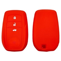 Housse de clé en silicone haut de gamme pour Toyota RAV4, télécommande, étui de clé à 3 boutons, Reizhi Camry Levin