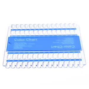 Présentoir professionnel de 60 échantillons de couleurs d'ongles en ABS pour salon, carte d'échantillons de vernis gel pour la pratique de la peinture - Product Image 2