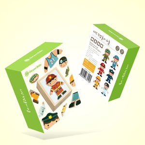 बच्चों के व्यावसायिक पोशाक-अप-बेबी भालू कपड़े बदलते स्मार्ट 3 डी पहेली बिल्डिंग ब्लॉक प्रारंभिक शिक्षा लकड़ी के खिलौने - Product Image 2