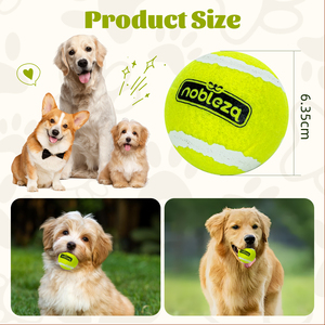 Nobleza 6 palline da Tennis in gomma naturale con palline da cane interattive in confezione, giocattoli da gioco per cani - Product Image 5