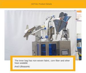 Caffè al Miele e Nocciola, Nuovo Sacchetto Portatile Monouso con Orecchiette per Caffè in Polvere, Sacchetto di Plastica per Tè, Sacchetto Filtro per Caffè a Goccia, Etichettatura Alimentare - Product Image 3