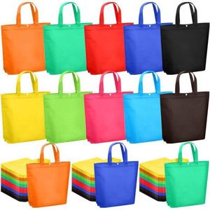 Sacs de courses pliables avec logo personnalisé, vente en gros, sacs alimentaires réutilisables en tissu non tissé, sacs à main, sacs cadeaux - Product Image 1