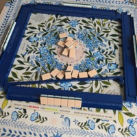 Pousse-pièces de luxe à bord droit pour jeux de Mahjong américain et divertissement à domicile