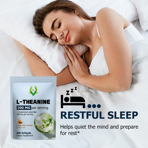 Cápsulas Blandas de L-Teanina con Glicinato de Magnesio OEM ODM, L-Teanina para Relajar la Mente y Mejorar el Descanso, Cápsulas Herbales - Product Image 5
