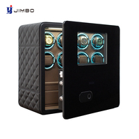 Boîte de rangement sécurisée pour montres avec écran tactile LCD sur mesure pour 8 montres, moteur Mabuchi silencieux de luxe, coffre-fort pour collection privée