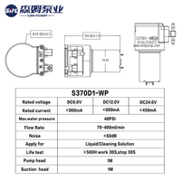 Pompe péristaltique micro-DC OEM du fabricant d'origine 12V résistante à la corrosion à haut débit pour machine à laver et dispositif de désinfection de piscine