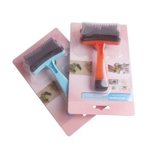 Custom Hair Remover Durable Cat Dog Self Cleaning <b>Pet</b> Grooming <b>Brush</b> for Promotion - Product Image 5