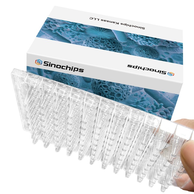 96-Well PCR Plate, Modular Breakable PCR Tube Strips, Compatible with Real-Time PCR Instruments, High-Quality Lab Consumables