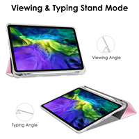 Étui universel pour tablette avec couvercle rabattable imperméable pour iPad Pro M4 M5 11 pouces, support magnétique pliable en trois parties, coque arrière souple en TPU pour tablette
