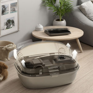 Grande Cage Intérieur Petit <span class=keywords><strong>Pet</strong></span> Villa PP Elevage avec Roues Courantes et Skylight Boîte à Hamster Fermée - Product Image 2