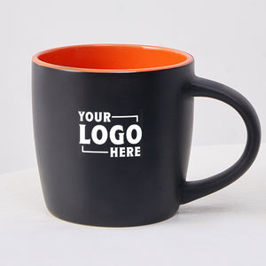 แก้วเซรามิกไฟฟ้าริเวียร่า ขนาด 10 ออนซ์ 11 ออนซ์ สีดำด้าน พิมพ์โลโก้ตามสั่ง สองสี สำหรับแจกเป็นของขวัญส่งเสริมการขาย ของที่ระลึกทางธุรกิจ จำนวนมาก - Product Image 2