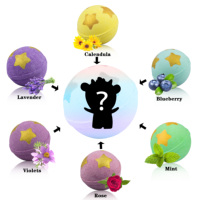 Bombe de bain OEM pour enfant, ensemble cadeau avec jouets à l'intérieur, bombe de bain dorée, hydratation de la peau sèche, Fizzies faites à la main