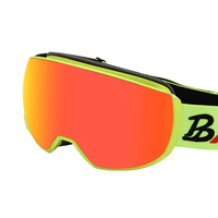 Masque de ski avec protection balistique, résistant aux chocs, anti-buée, coupe-vent, protection UV400, sangle réglable, tendance, haute qualité