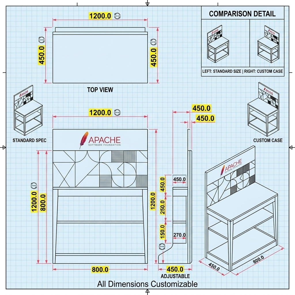 Custom Wood Home Appliance Display Rack 2-Tier Heavy Duty Merchandiser Knock Down Floor Stand for Department Store and Mall Use — view 4