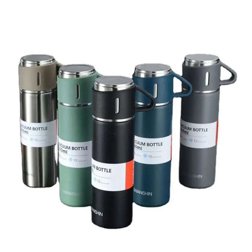 Business Custom Logo Factory Supply Double Wall Stainless Steel Thermal Bottle Vacuum Flask Insulated Water Bottle