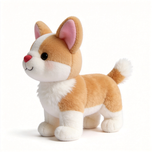 Peluche chien <span class=keywords><strong>Corgi</strong></span> Kawaii en gros, personnalisable, de haute qualité, douce et moelleuse, pour enfants - Product Image 3