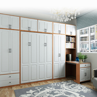Lit mural moderne multifonction Vertical pliable et caché, lit mural avec armoire, placard, bureau, Table d'angle