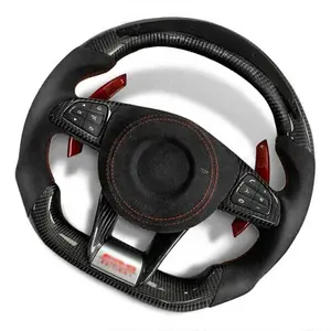 For Mercedes-Benz 205AMG Upgraded Sports Steering Wheel 2006-2014 Carbon Fiber Customized LED Steering Wheel