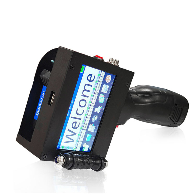 Quick Drying Tij 600dpi Handheld Inkjet Printer Gun Good Support Single Colors Multilingual Portable Handheld Inkjet Printer