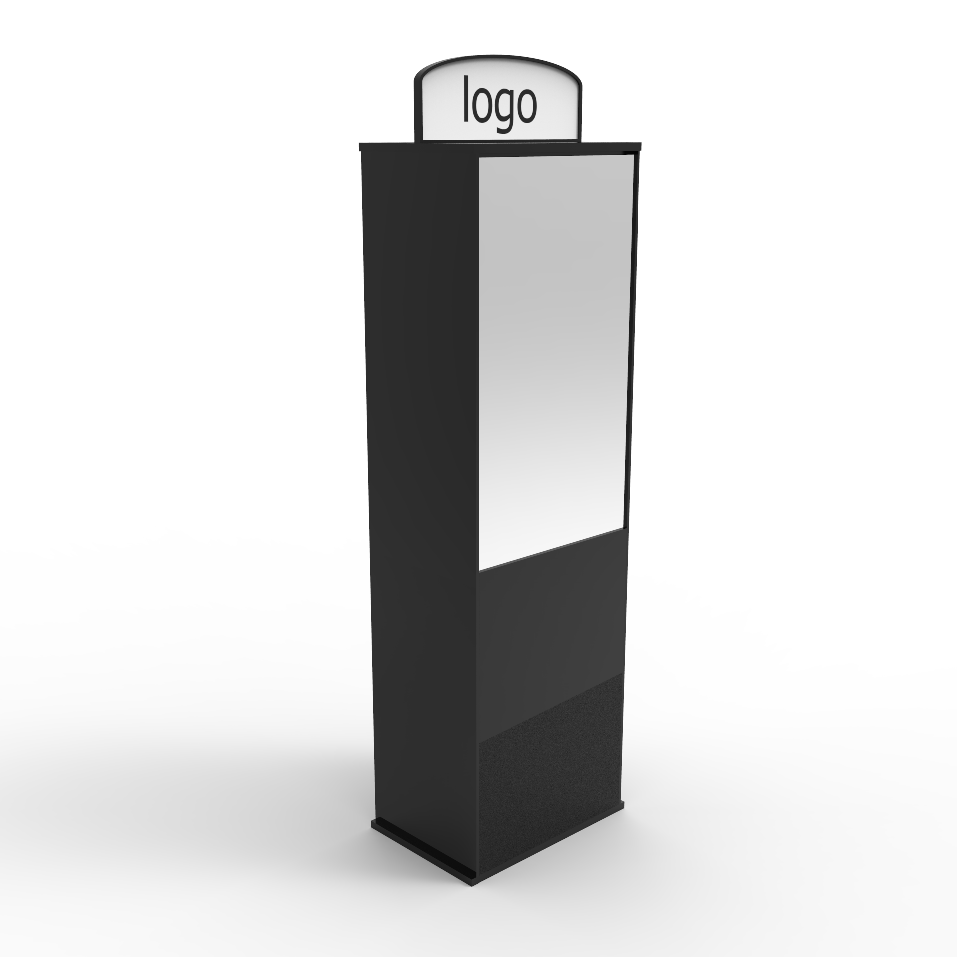 Apache Modern LED Floor Standing Garment Display Rack for Recyclable Acrylic Metal Wood MDF Store for — view 6