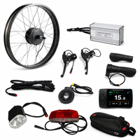 500W 750W 48V Fatbike E-Bike Motor Umbausatz mit Hinterkassette, 25A Nabenmotor, 20x4.0 Elektrofahrrad-Kit 20 26 750W