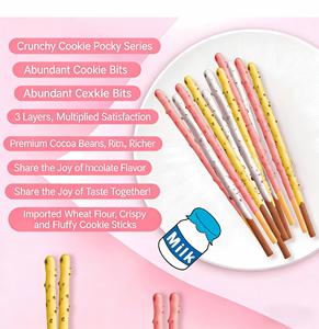 Bâtonnets de biscuits sandwichs Pock Chocolate Sweet faibles en gras avec grains croustillants 55g en boîte pour les collations en famille - Product Image 5