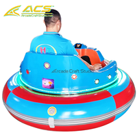 ACS Green Orange Circular Bumper Ride-On Amusement Attraction Lighted Indoor Arcade Commercial Entertainment Equipment Metal